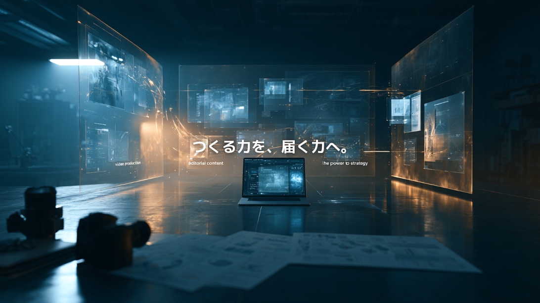 映像・記事・SNSのコンテンツ制作とマーケティングをつなぐクリエイティブスタジオ